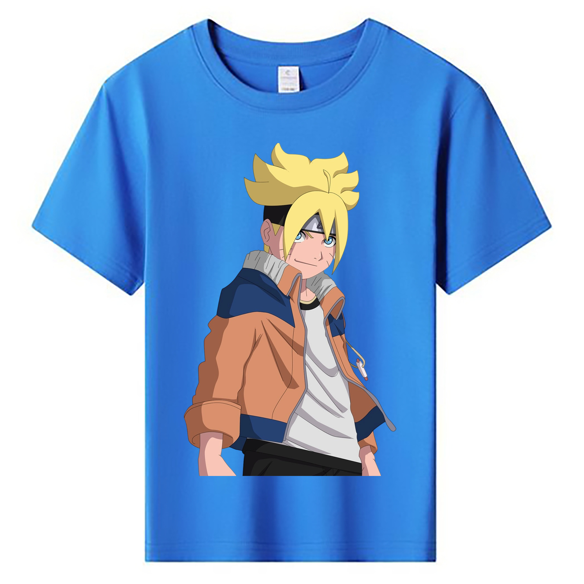 （画像用） NARUTO -ナルト- うずまき ナルト Uzumaki Naruto 綿100％キッズTシャツ（フロントプリント）
